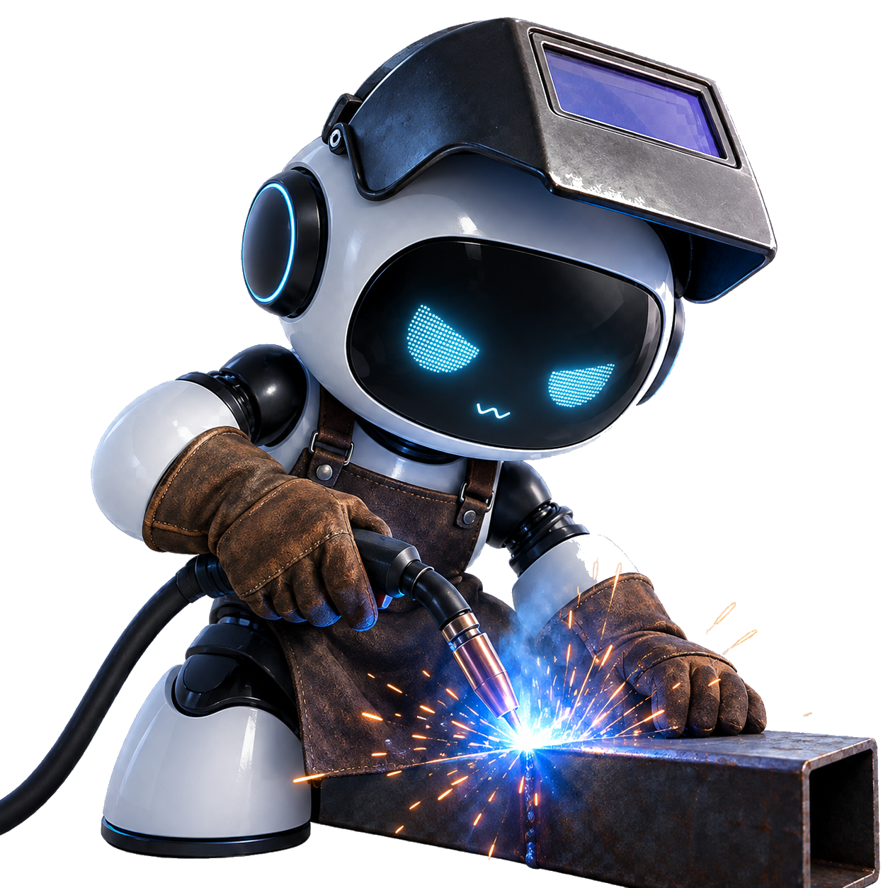 Robot de Deploia trabajando con soldadura